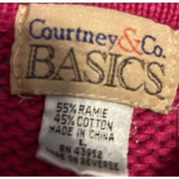 Courtney & Co. Basics Women's Pullover Sweater Long Sleeve Crewneck Orange Large - Picture 6 of 9